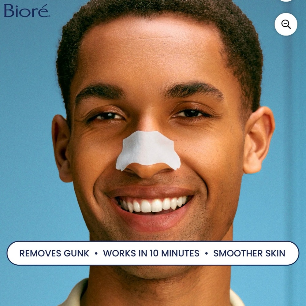 Bioré Deep Cleansing ONE (1) Pore Nose Strip, Original, Blackhead Remover